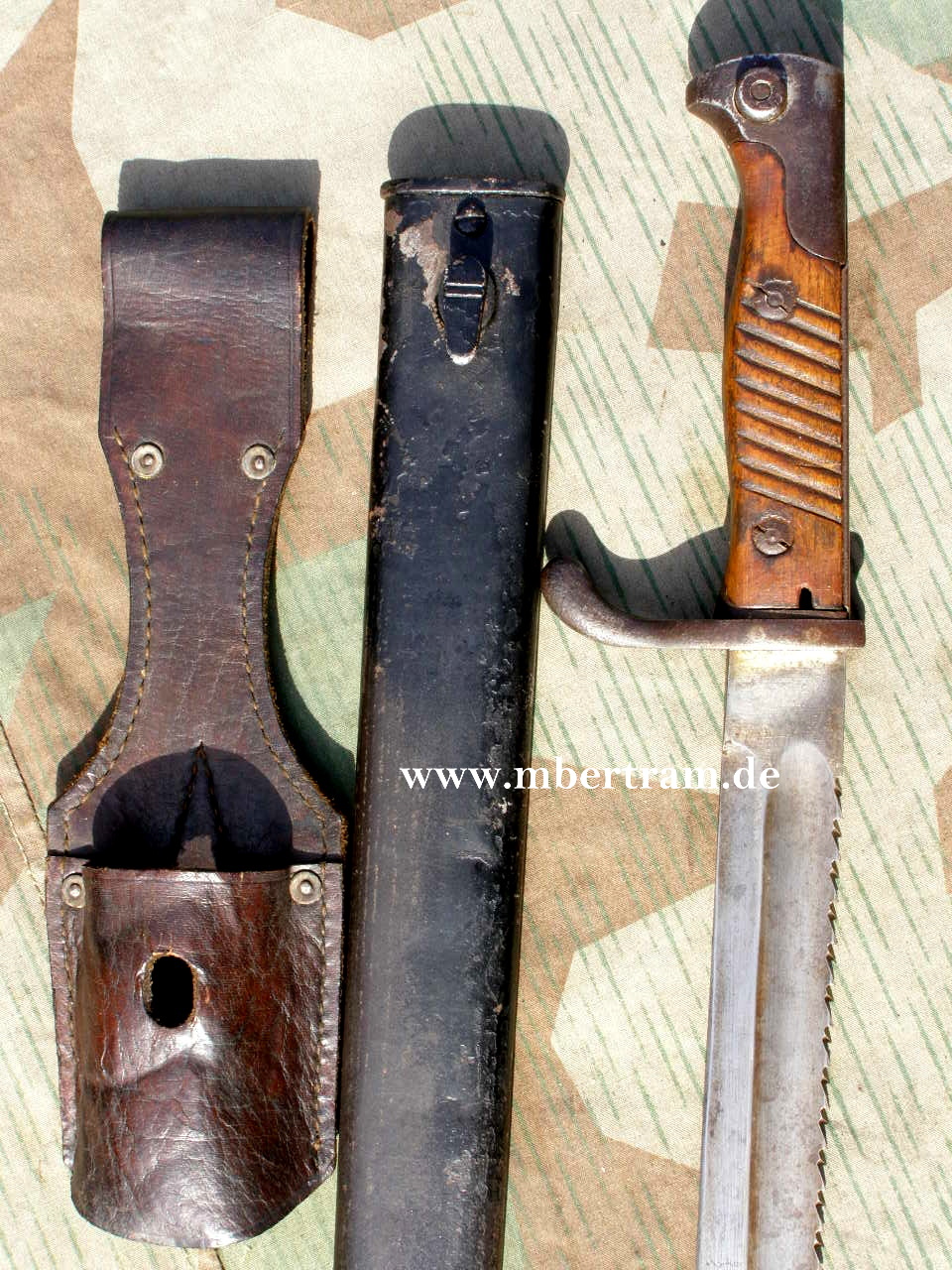 Seitengewehr 98/05, Sägerücken, WKC, Koppelschuh, 1916