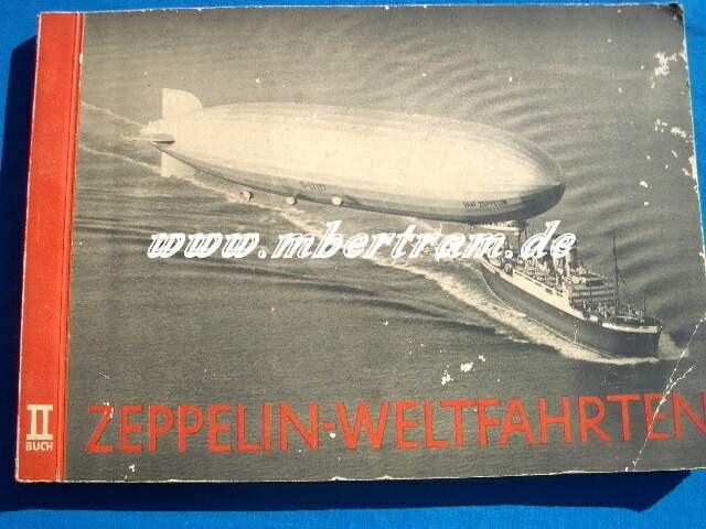 Zeppelin-Weltfahrten II, 1936., Einband mit Zeppelin