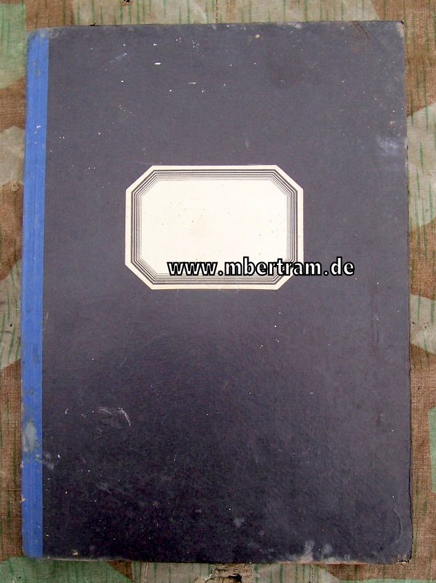 Wehrmacht Führerscheinliste von 1944. Formularbuch, Blanko.
