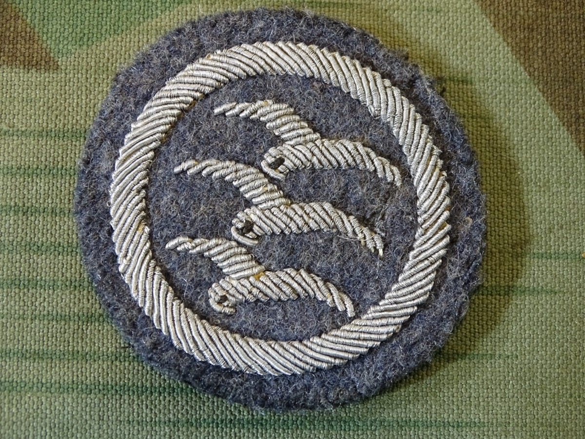 Luftwaffe Segelflieger Abzeichen Stufe C in handgesticktem Metallfaden für Offiziere. 