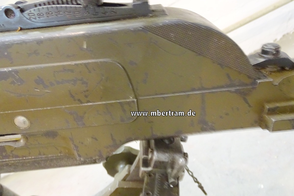 13015-30 Deko MG Schwarzlose 07/12, 1. Weltkrieg mit Lader und 2 Gurtkästen, Selten !