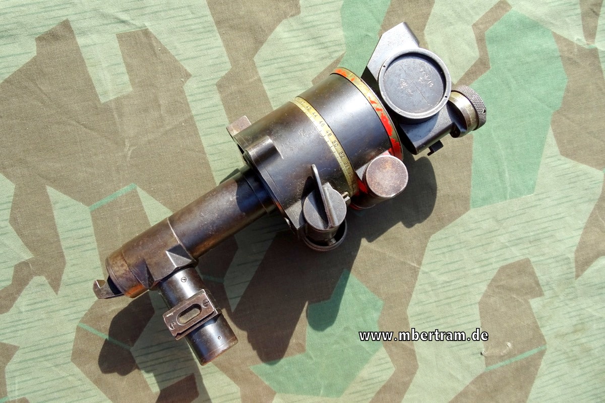 Optik für deutsches  2. WK Geschütz, vz 8/14 4x, K.P. Goertz Bratislava