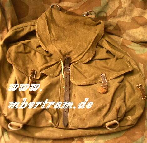 Später Wehrmacht/ Südfront Rucksack für Y-Riemen