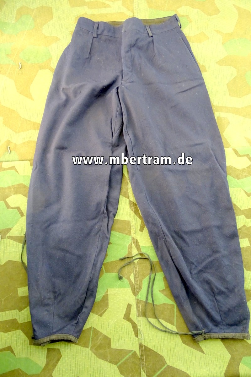 Lange dunkelblaue Überfallhose der HJ / DJ Winter Uniform