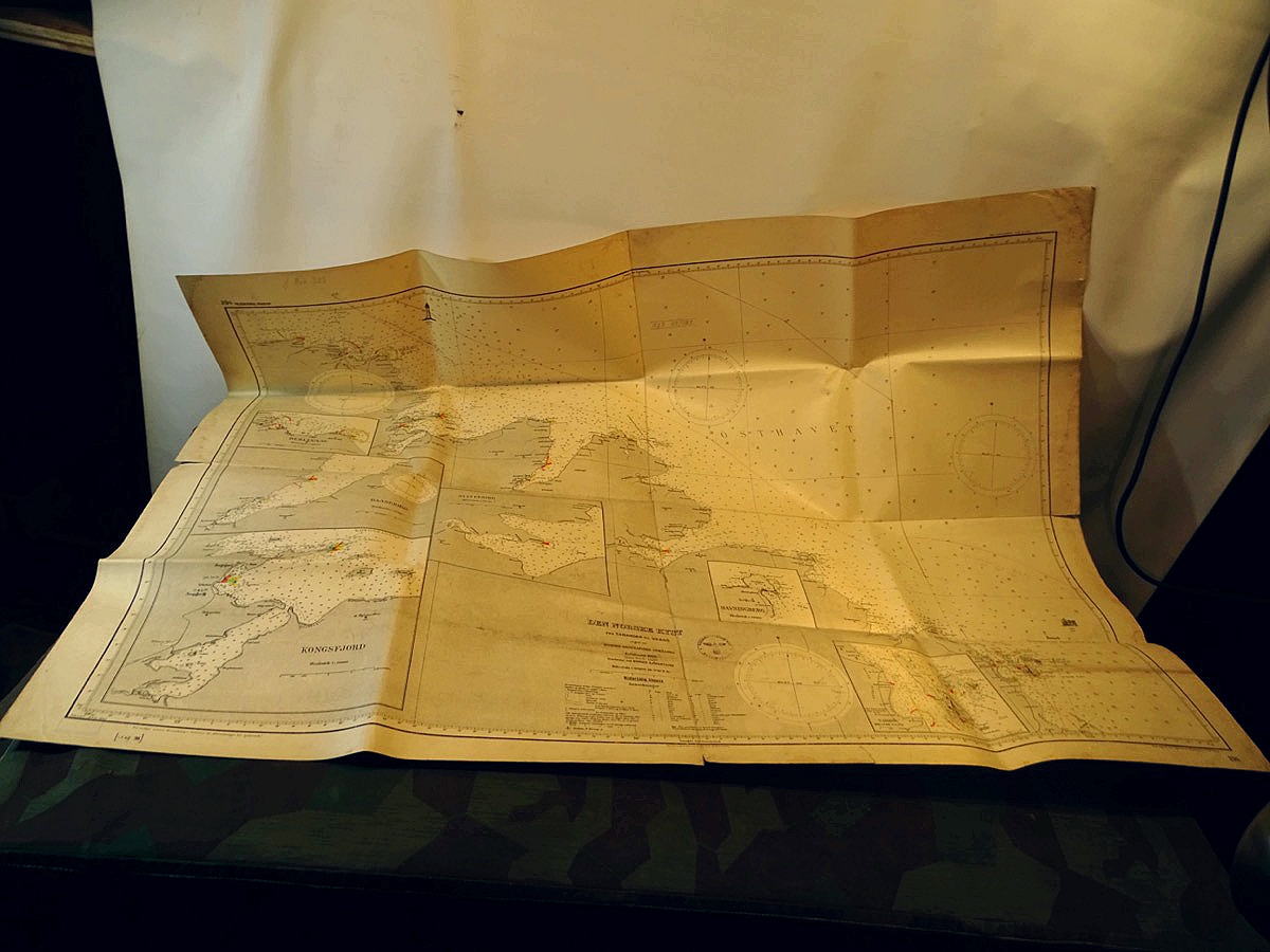 Kriegsmarine Seekarte Nr. 294 Fra Tanahorn til Vardö VIII 42