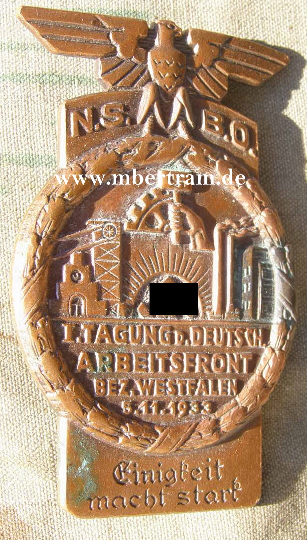 NSBO - I. Tagung d. Deutsch.Arbeitsfront Bez.Westfalen 1933