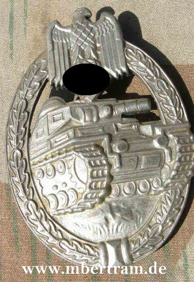 Panzerkampfabzeichen in Silber, Frank und Reif Stuttgart