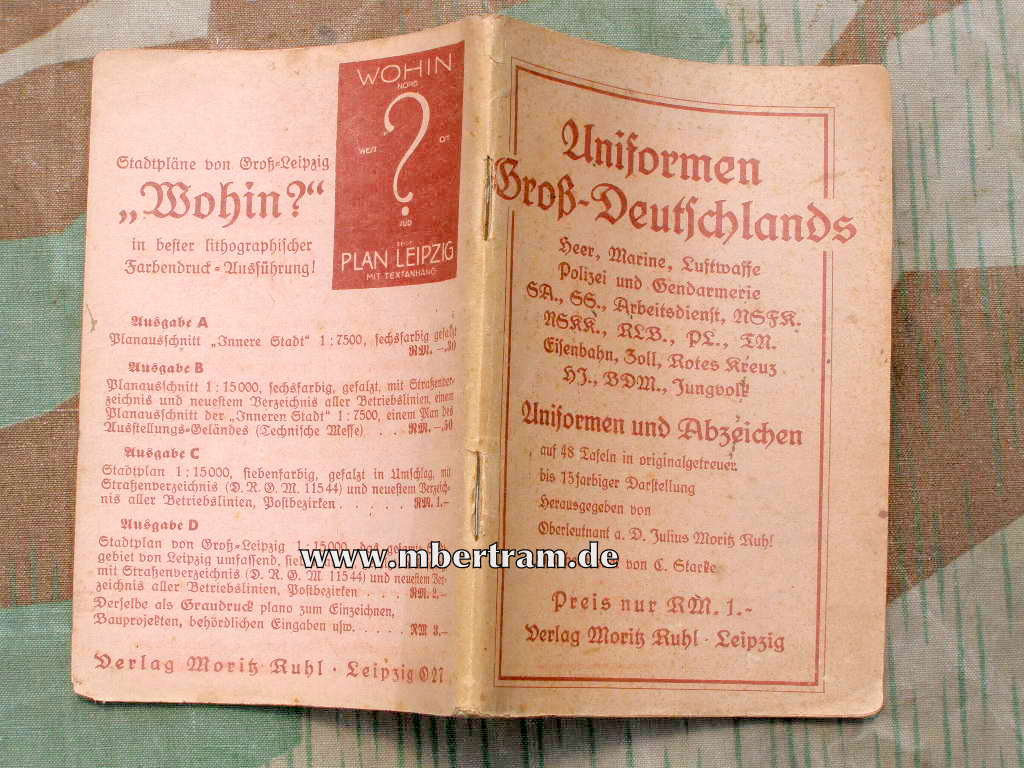 Ruhl : Uniformen Groß-Deutschlands, SELTEN!