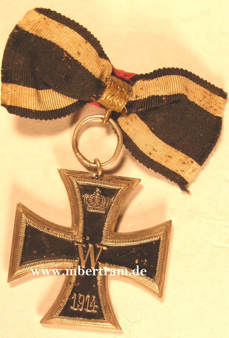 EK2 14, EINTEILIG, MASSIV SILBER an Bandschleife