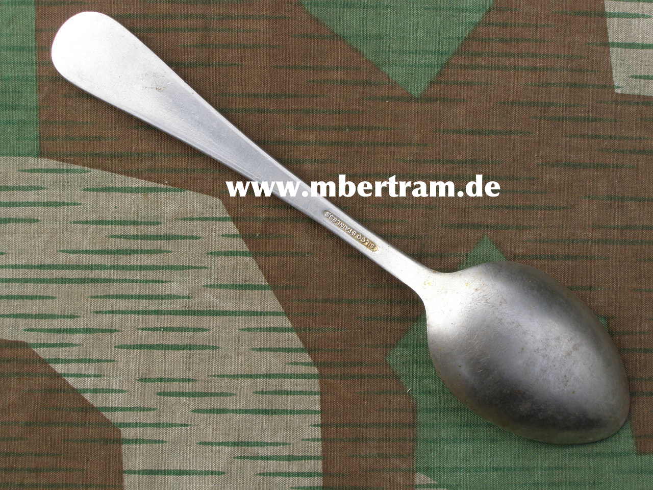 US Army Militär Suppenlöffel " Fa. Silco Stainless"