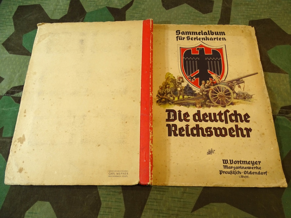 W.Vortmeyer Margarinewerke Pr. Oldendorf: Die deutsche Reichswehr Sammelalbum für Serienkarten