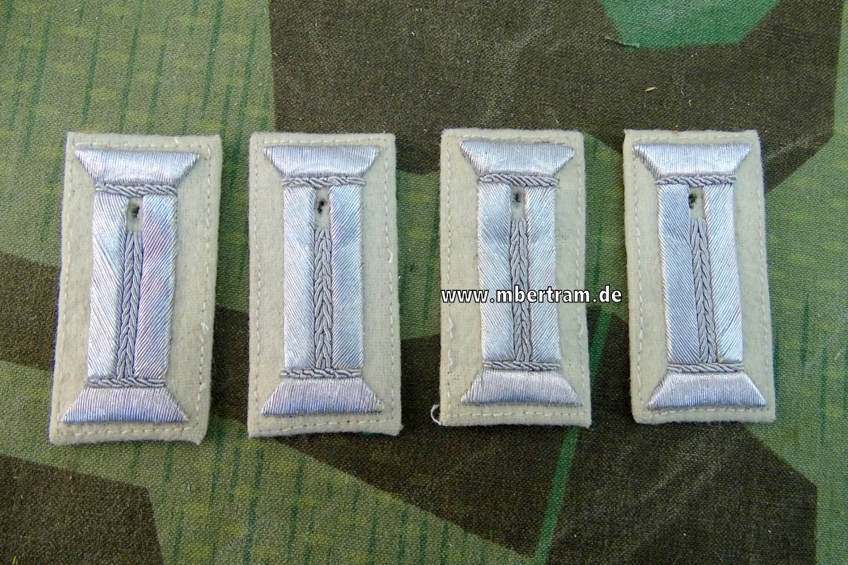 Wehrmacht Heer 4 Parade Ärmelpatten für Waffenrock Infanterie Offizier
