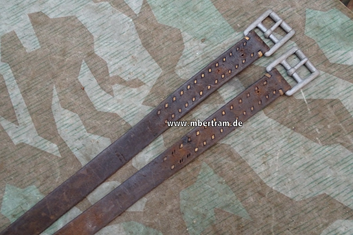 Paar Kavallerie  Steigbügelriemen 1. Weltkrieg 1917