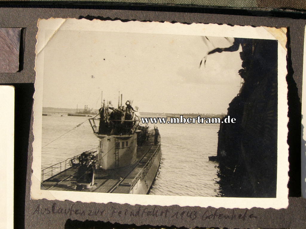 13620-43 Dienstzeit Fotoalbum U 552, Kommandant Erich Topp SELTEN !