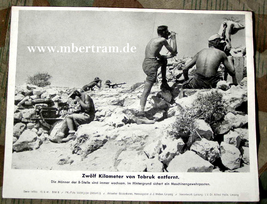 Afrikakorps, 12 Km vor Tobruk, Beobachtungs Stelle 15.9.41