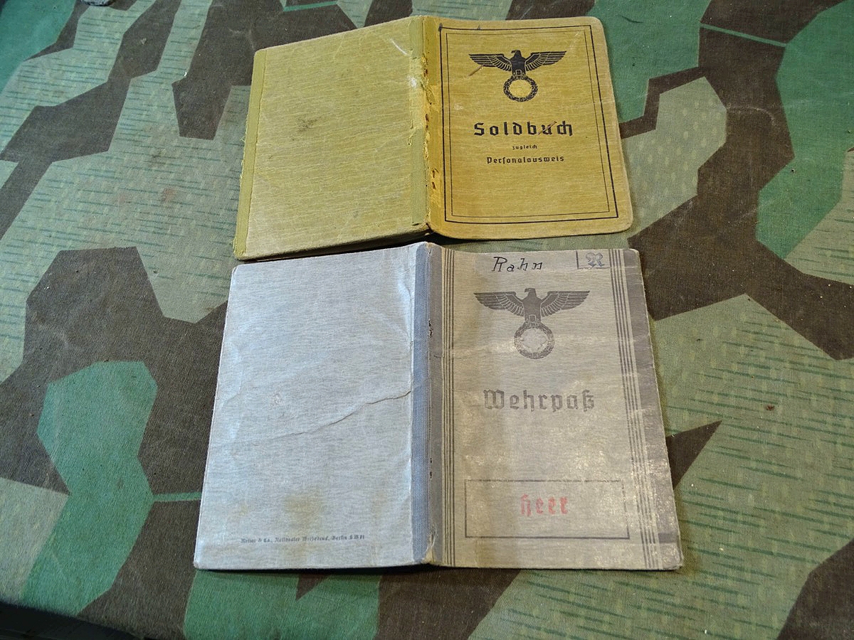 Hauptfeldwebel  W.Rahn , Landesschützen Btl. 337, Lapplandschild!, Wehrpass, Soldbuch