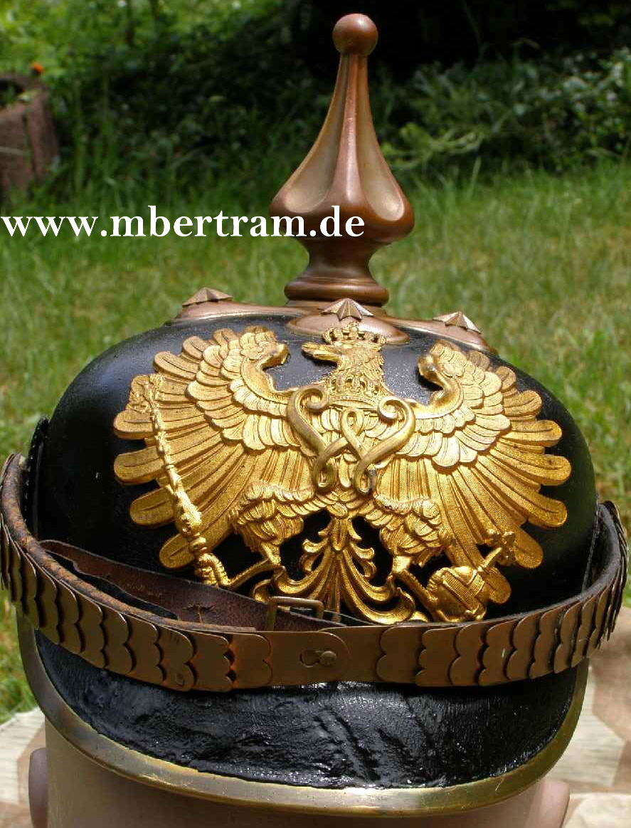 Preußen Pickelhaube für einen Polizeioffizier um 1900