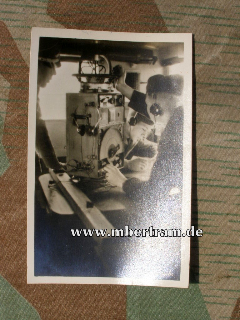 Übungspeilen am motorisierten Peiler, Feldpost 1940