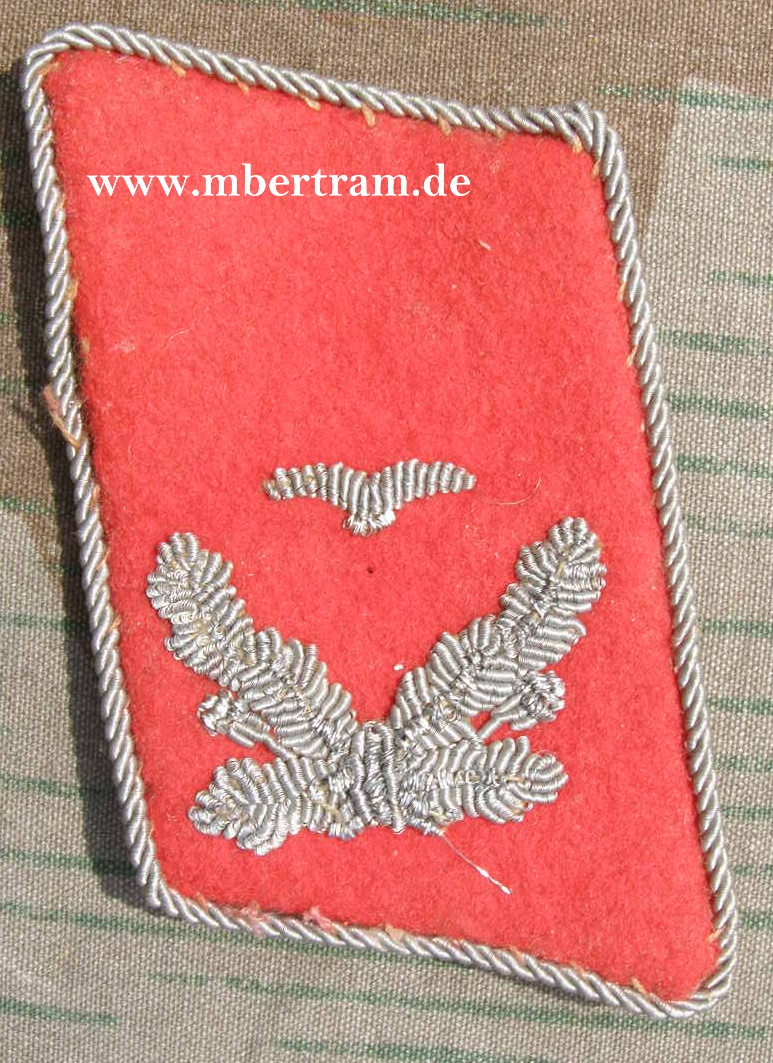 Luftwaffe, Kragenspiegel Leutnant der Flakartillerie