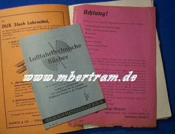 Jungflieger-Buch. Einführung in Flugmechanik und Fliegerschulung 1938