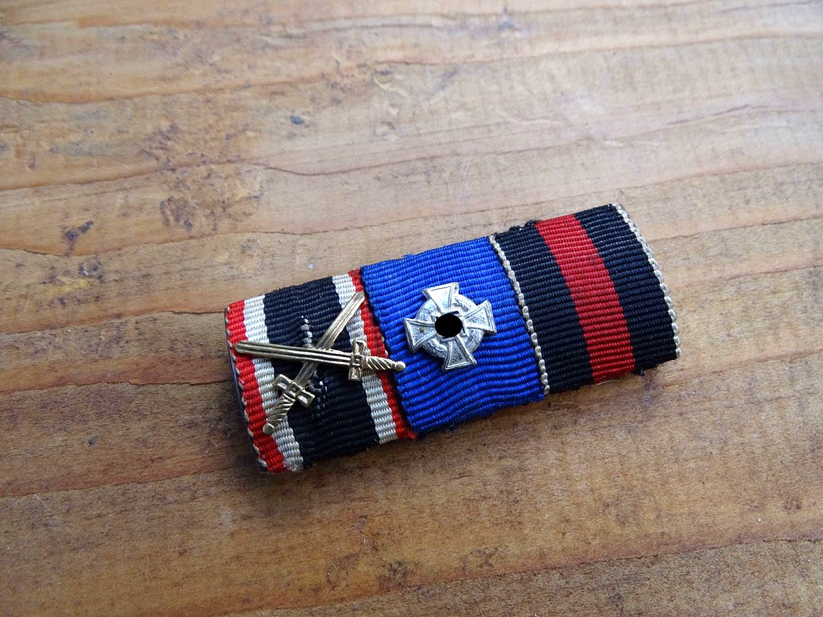 3er Bandspange, Bandschnalle. KvK 1939, Treudienst Ehrenz., Med. Okt. 38