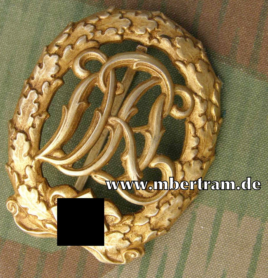 Reichssportabzeichen DRL in Gold mit HK, Wernstein-Jena