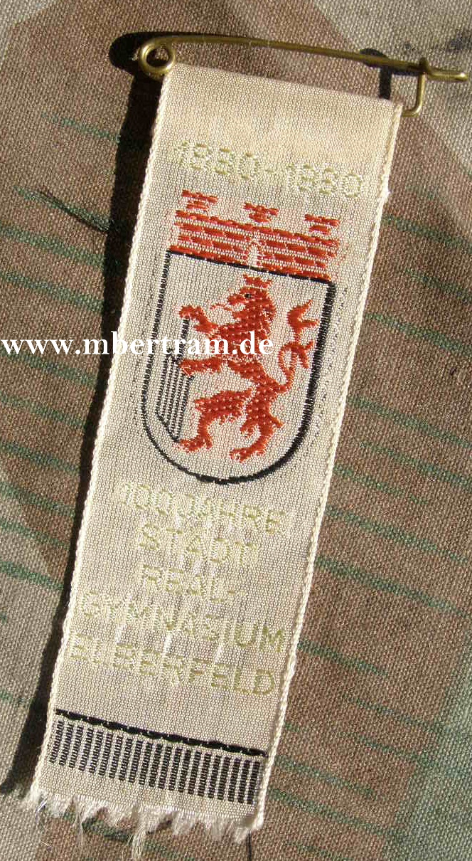 100 Jahre Stadt Real Gymnasium Elberfeld 1830-1930, Stoff