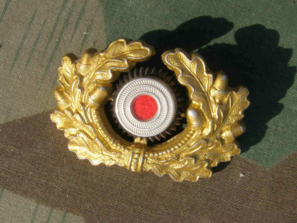Mützeneichenlaub Kriegsmarine Schirmmütze, Alu