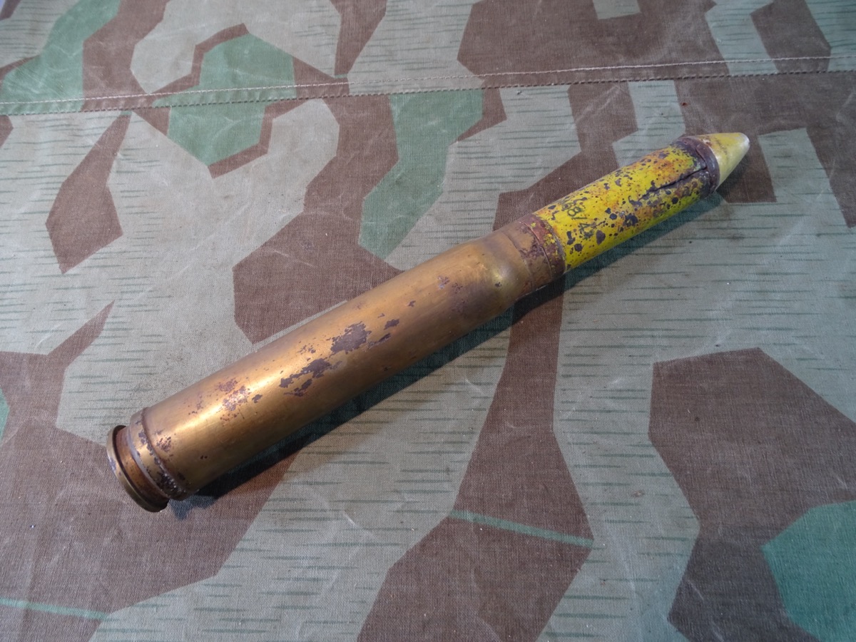 Deko-Patrone MK 103, 30 mm Bordkanone FW 190, ME 262, viel Originallack Deko-Patrone MK 103, 30 mm Bordkanone FW 190, ME 262, viel Originallack