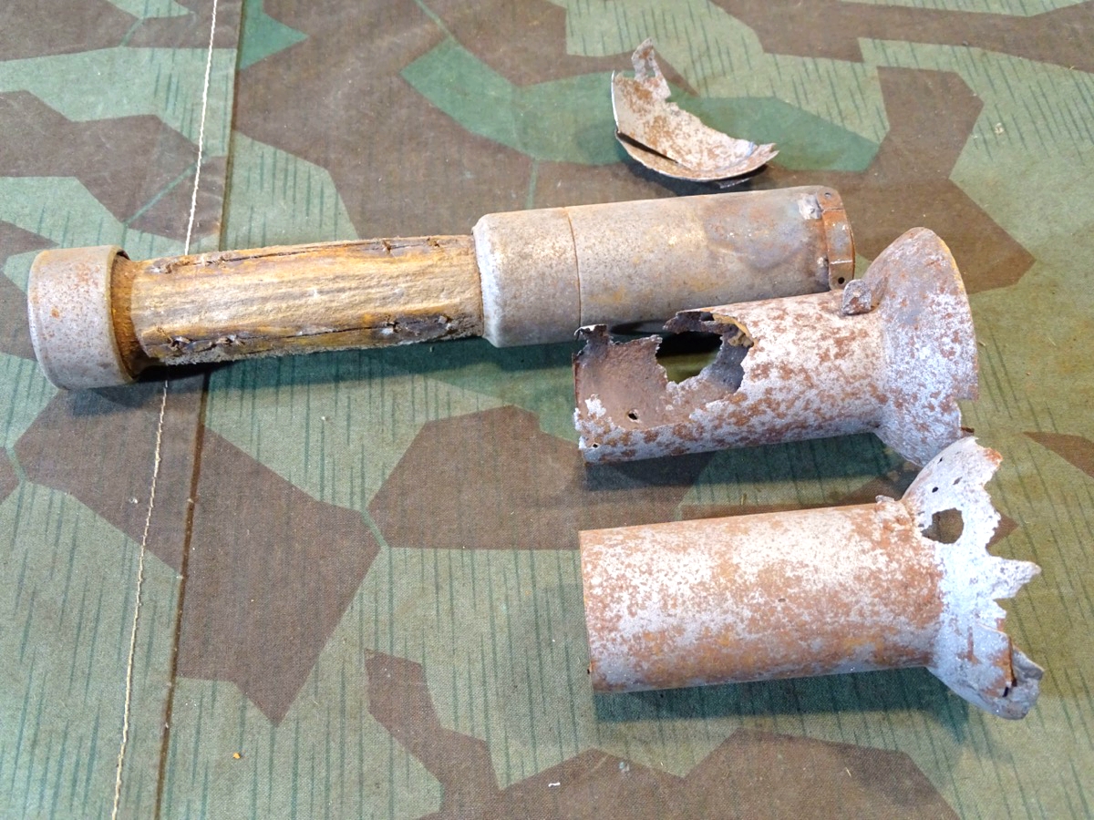 3 Leitwerk Teile für Deko Kpf zur Wehrmachts  Panzerfaust 60 oder Pzf. 100