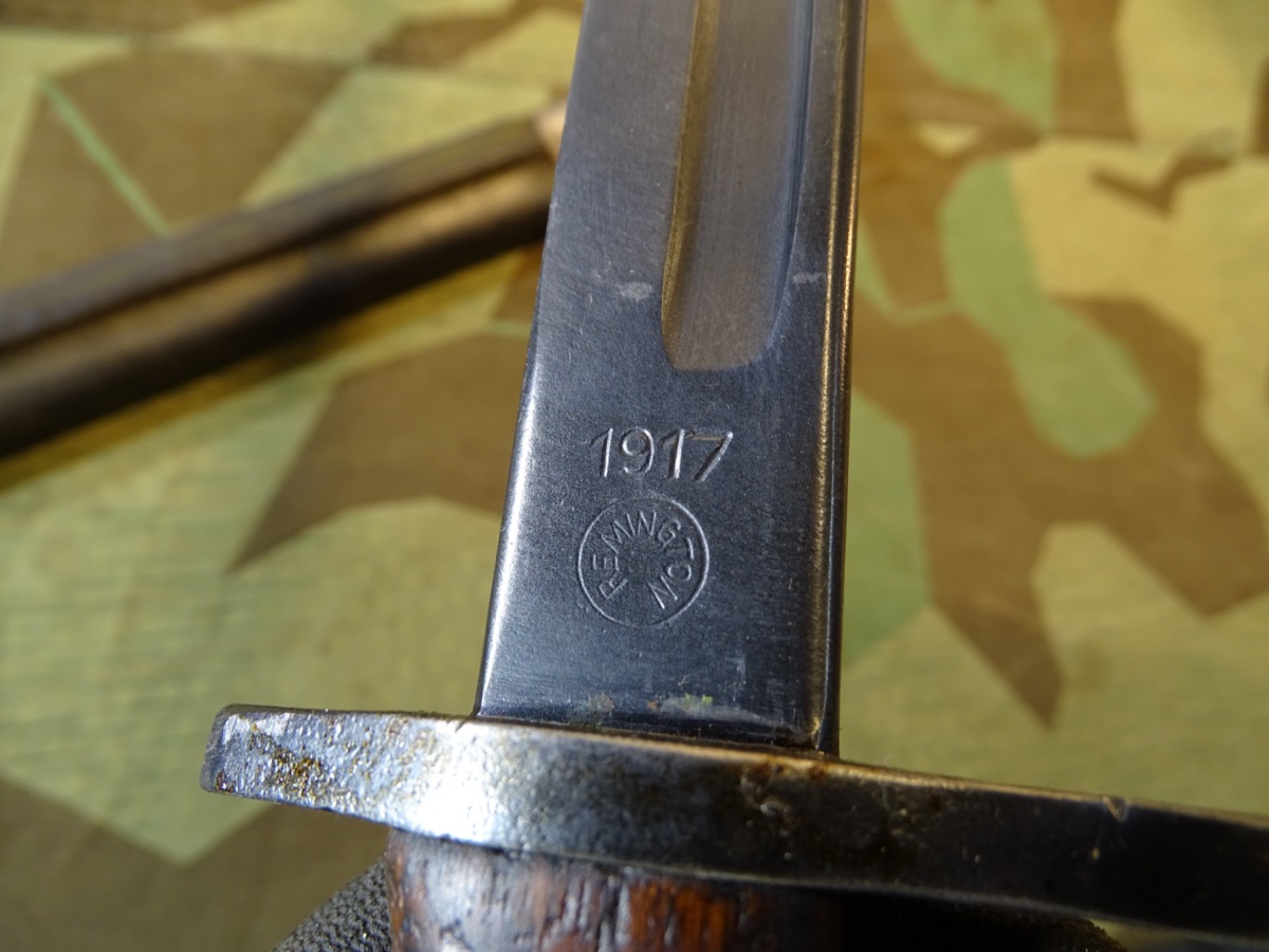 US 1. Weltkrieg Remington 1917, Lederscheide 2 Variante 24035