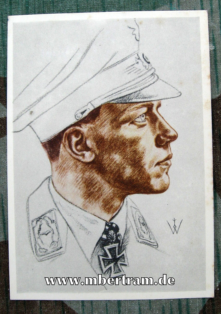 Major Wick, Luftwaffe Ritterkreuzträger , Willrich Zeichnung