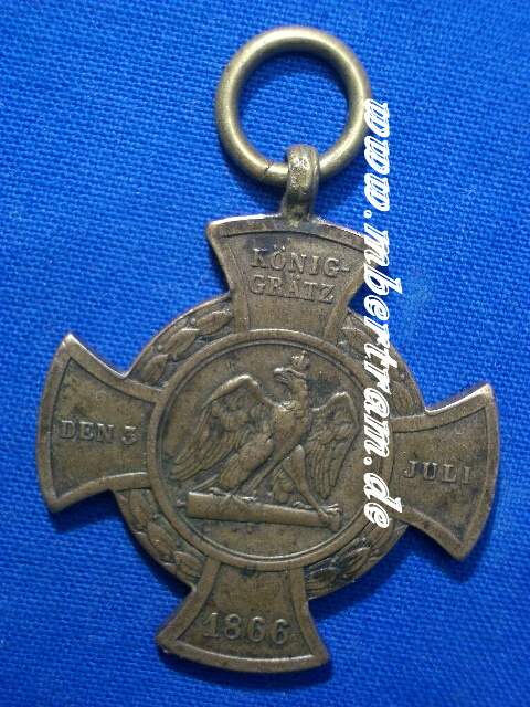Erinnerungskreuz "Königgrätz" 1866 ohne Band