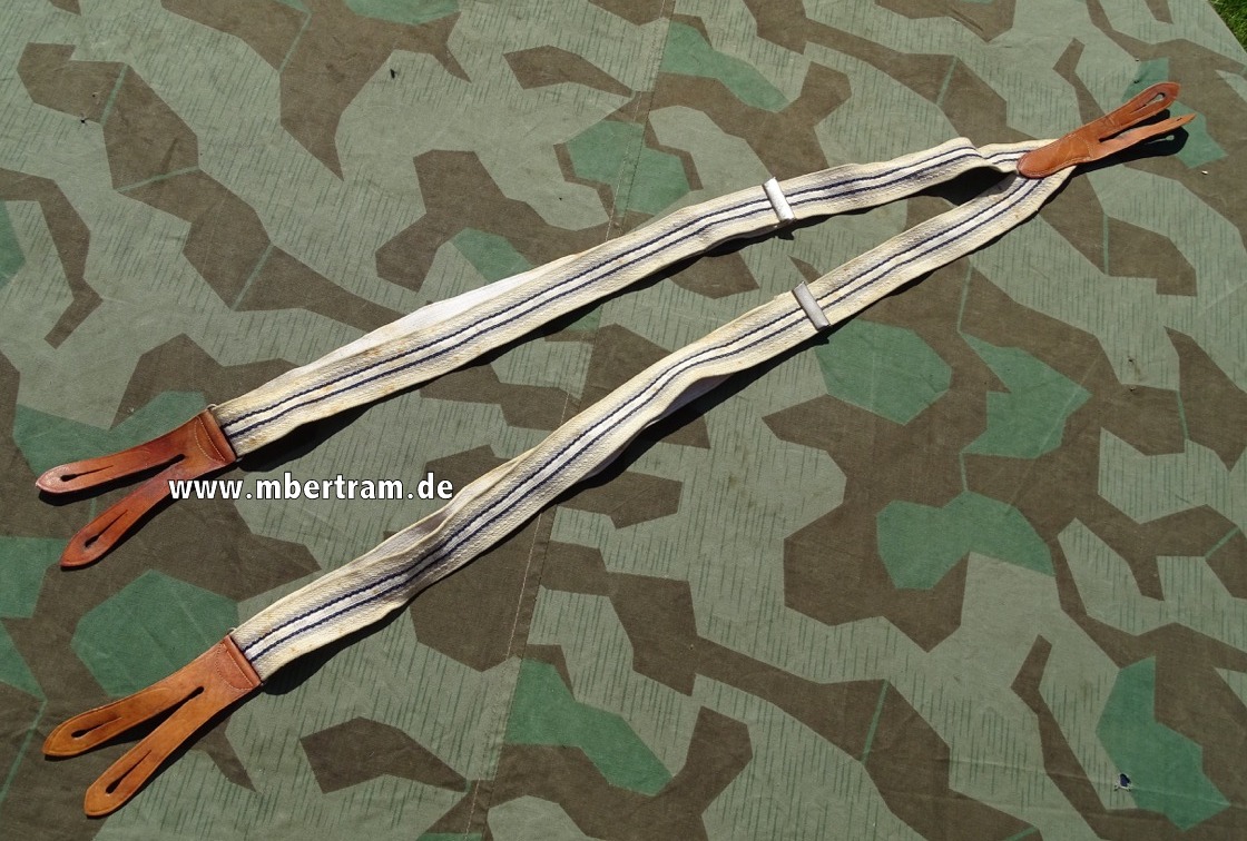 Alte Hosenträger, 1900-1945 aus Offiziersnachlass. Deutsches Reichs Patent