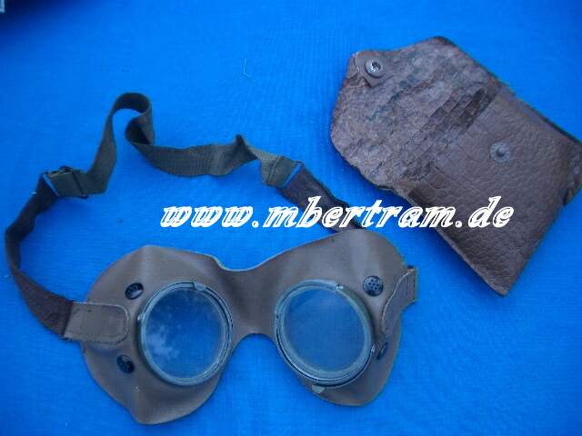 Wehrmacht Staubbrille, beige, Afrikakorps / Tropen, H¸lle
