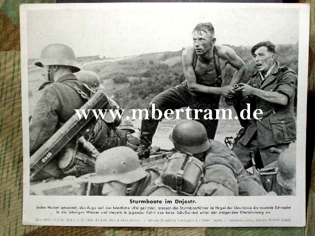 Sturmbote im Dnjestr. 21.8.1941 . Ausrüstungsdetails