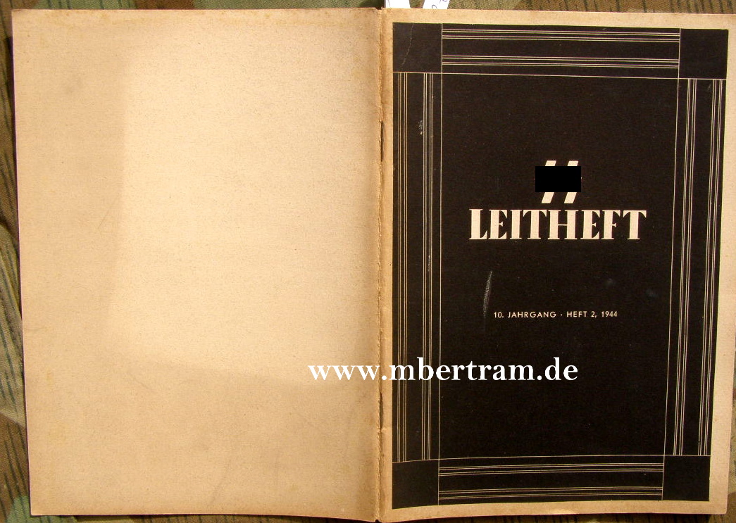 Reichsführer SS: SS Leitheft, 10 Jhg.1944, Heft 2,Freiwillige..