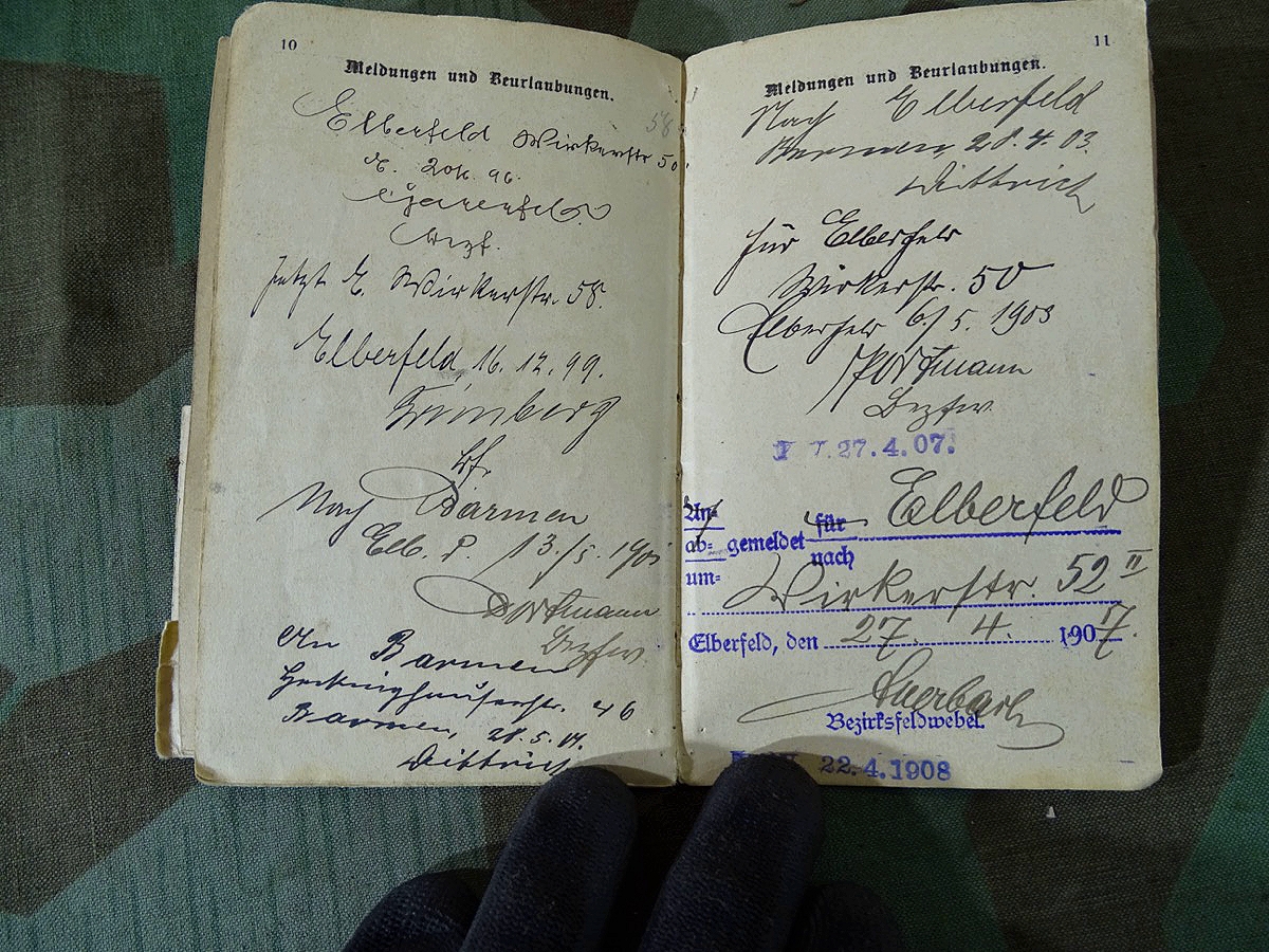 Militärpass u. Ers. Res. Pass 1915-1918- 1.Weltkrieg, Flandern, Somme, Armierungs Btl. 10, 3. Cp. Militärpass u. Ers. Res. Pass 1915-1918- 1.Weltkrieg, Flandern, Somme, Armierungs Btl. 10, 3. Cp.