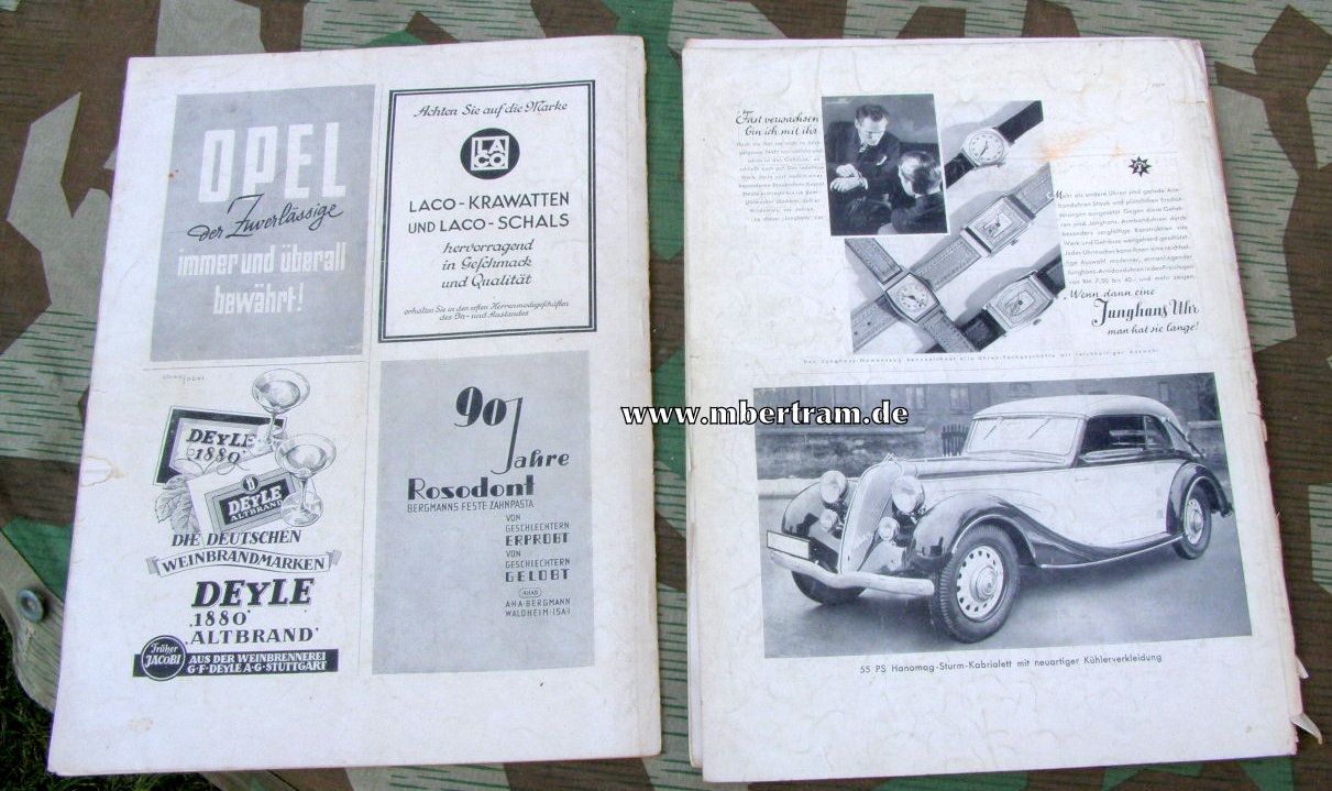 11168-19 22 ehem. hochwertige Zeitschriften " Die neue Linie" 1935-43