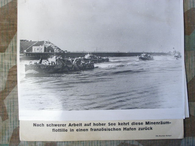 Minenräum Flotille kehrt zurück in französisch. Hafen 1941