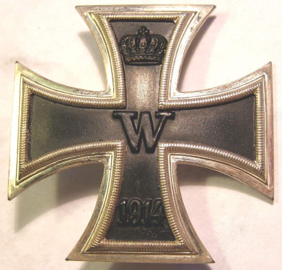 EK 1. Kl. 1914, LEICHT GEWÖLBT, ZUSTAND 1-2