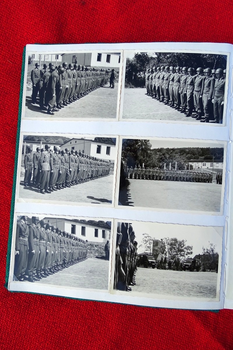 Fotoalbum , frühe Bundeswehr, Tarnanzüge, Panzer, Hubschrauber, Noratlas, Borgwart