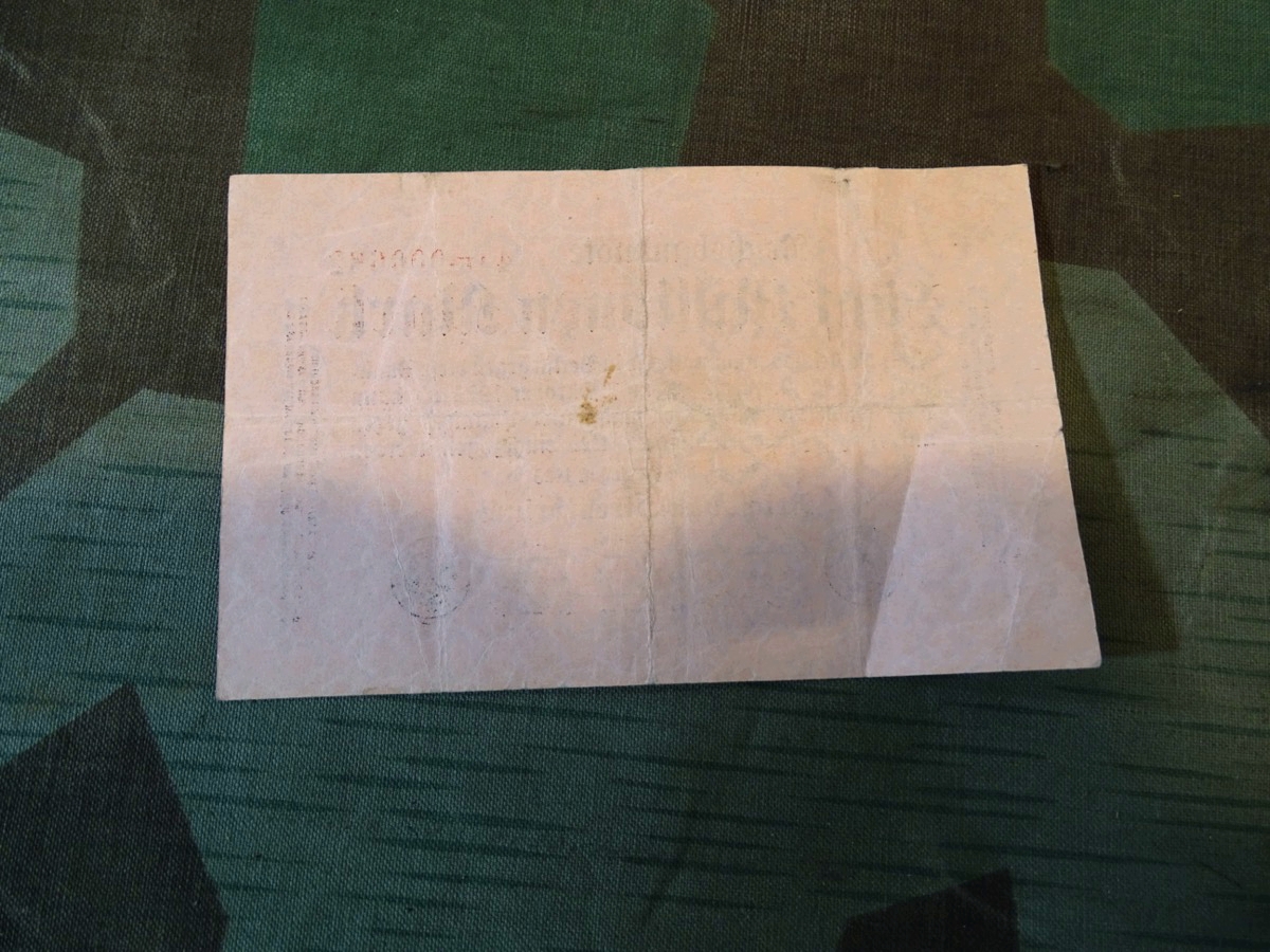 5 Millionen Reichsmark,  Original Geldschein goldene 20 `er Jahre und Inflationszeit... 