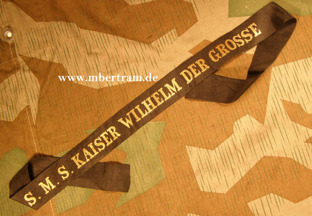 Kaiserl. Mützenband "S.M.S. Kaiser Wilhelm der Grosse"