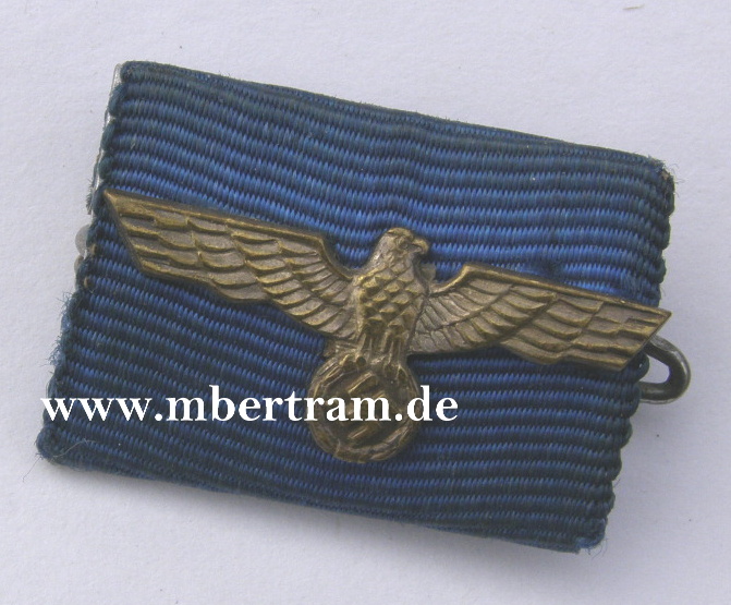 1er Bandspange WH Dienstausz. 4 J. m. Hoheitsadler.