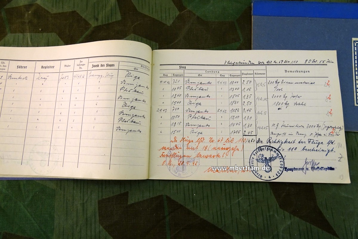 12371-171 Umfangreicher Nachlass Ju 52 Bordschütze, DK Gold, LW Pokal, Legion Condor, Alben....