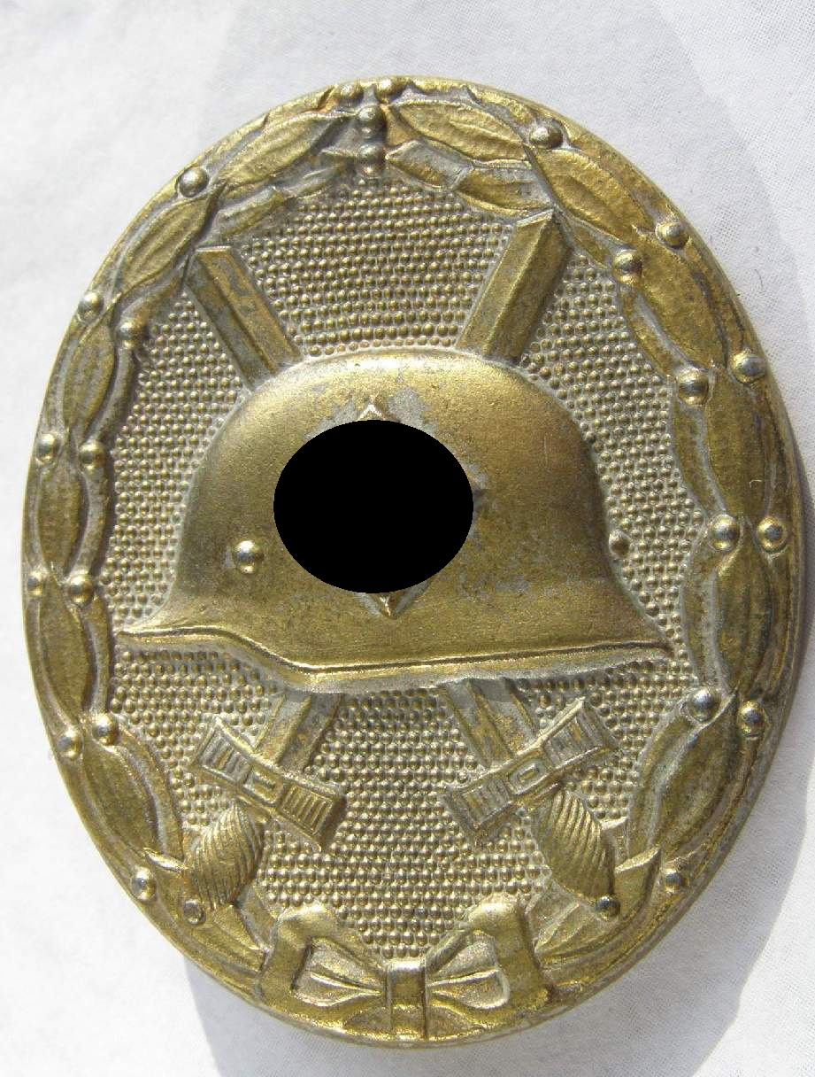 Verwundeten Abzeichen in Gold. Feinzink, 107- Carl Wild HH
