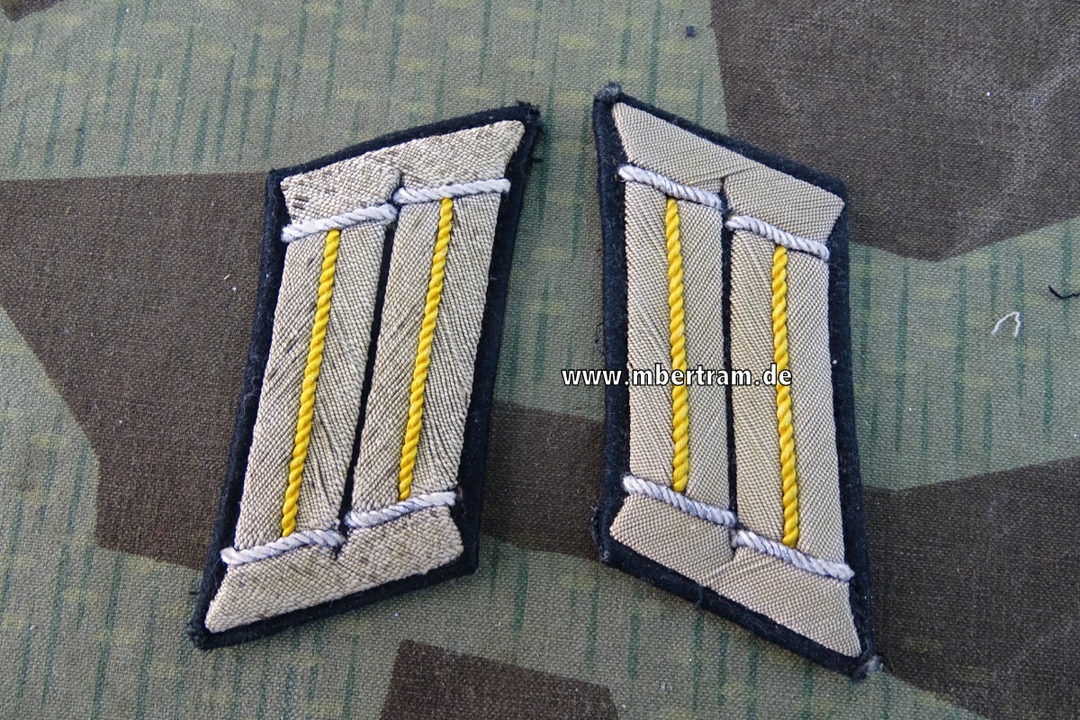 Wehrmacht Heer Paar Kragenspiegel für Offiziere Kavallerie
