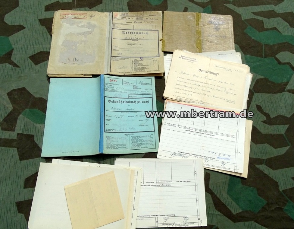 Wehrstammbuch und Soldbuch, Obergefr. Manfred H. Afrika Korps, Ital.Erinn.Med.