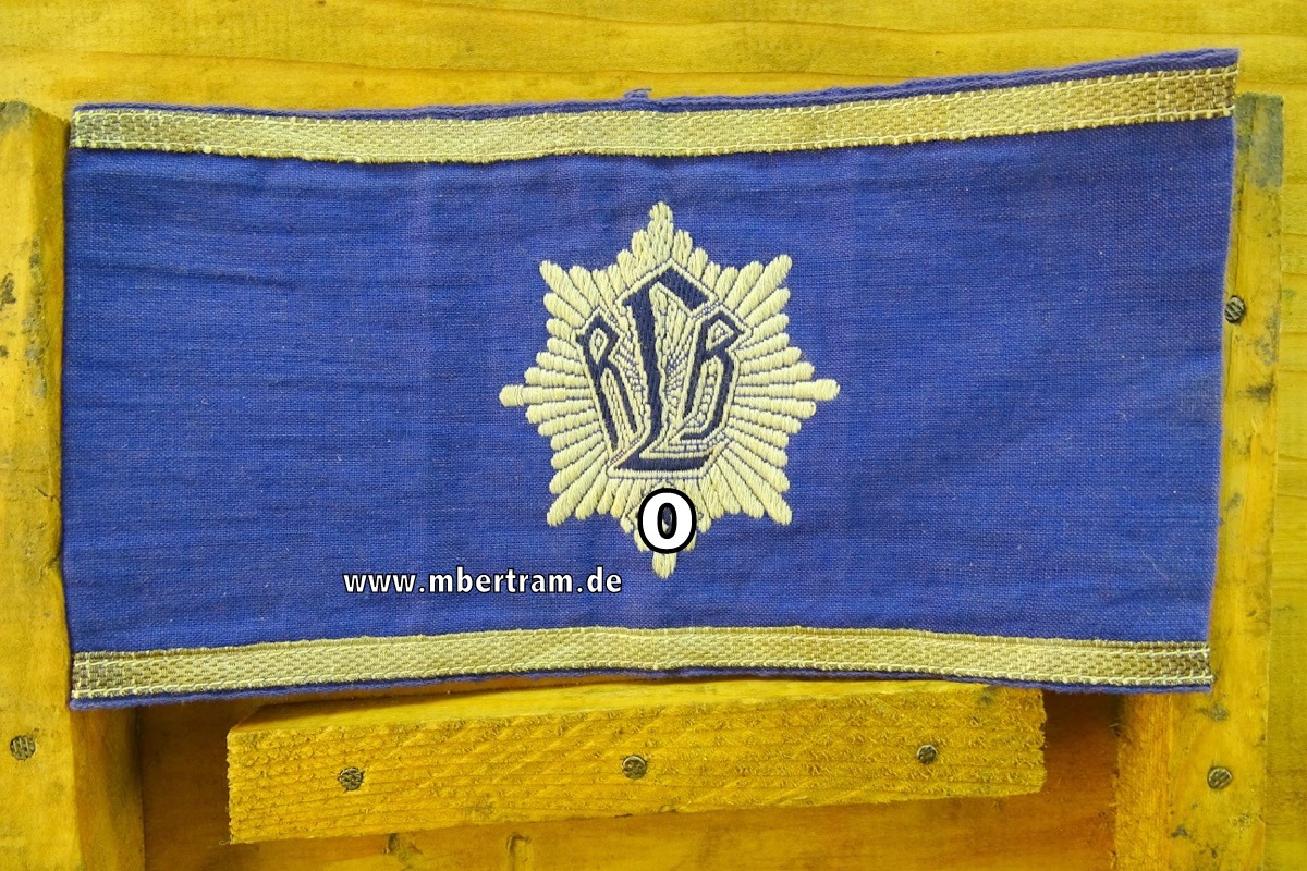 Armbinde für RLB Führer / Reichsluftschutzbund, 2. Model